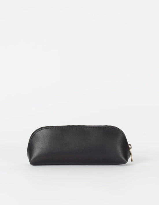 Pencil Case Large - Black Classic Leather