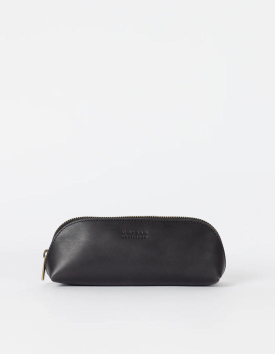 Pencil Case Large - Black Classic Leather