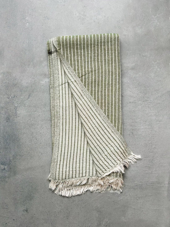 PORTOBELLO HAMMAM TOWEL - OLIVE