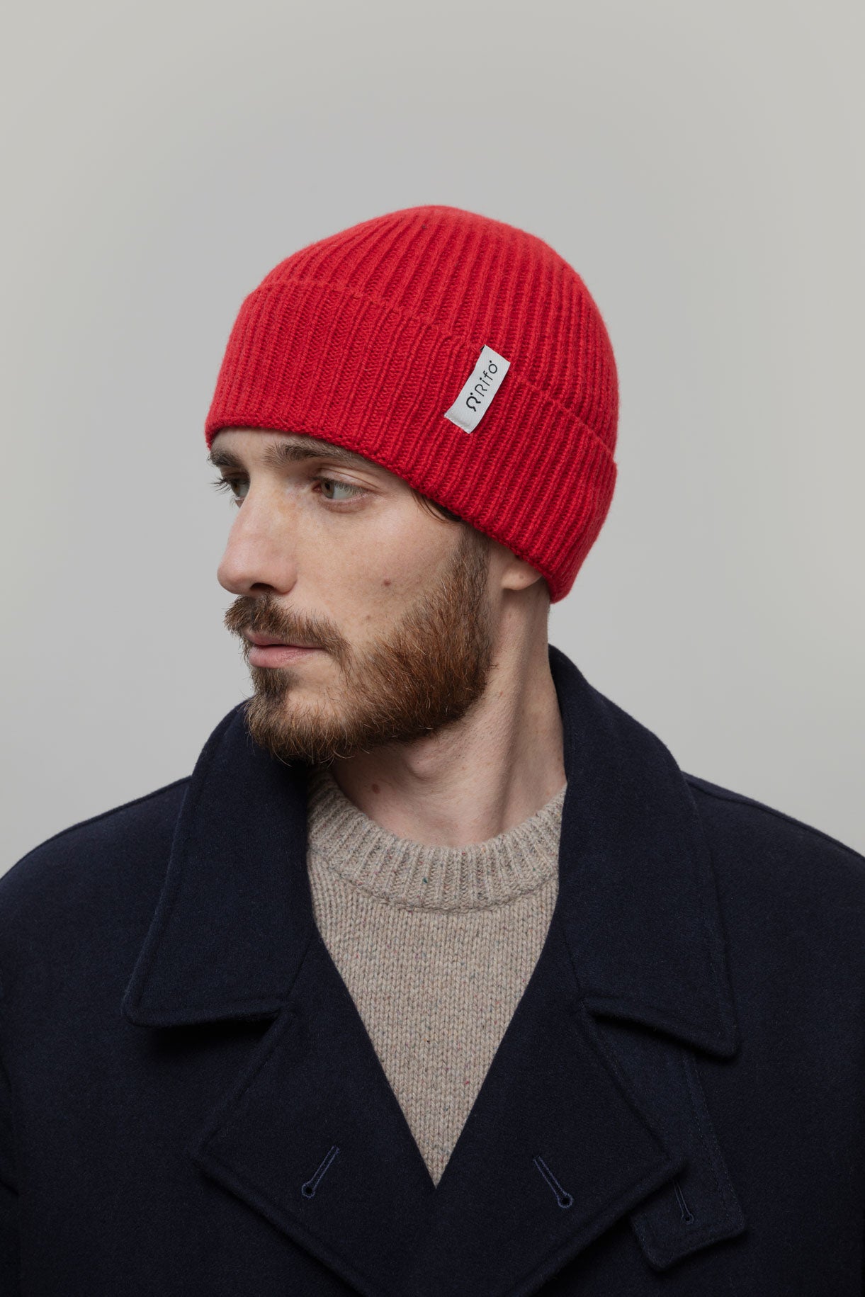 MARCELLO - Recycled Cashmere Hat - Red Papavero