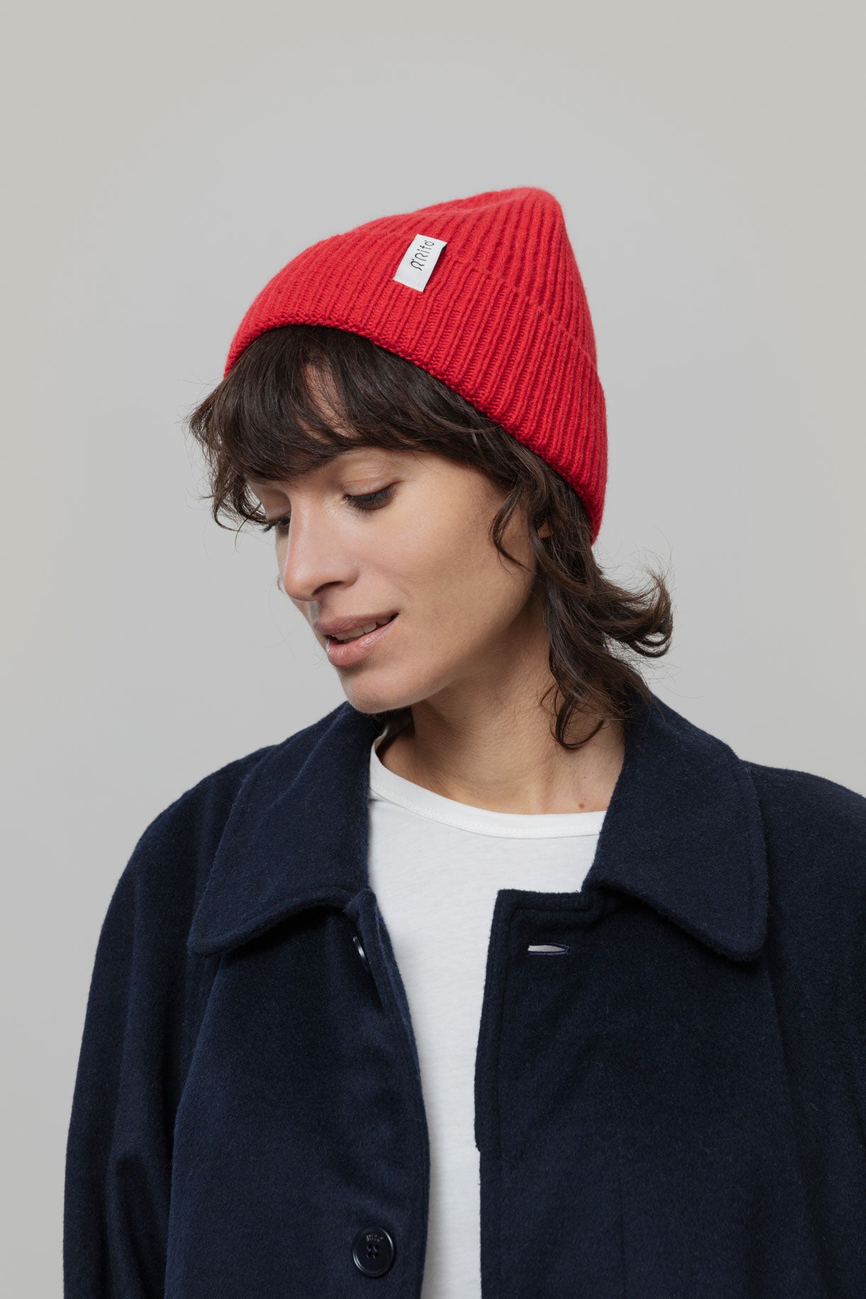 MARCELLO - Recycled Cashmere Hat - Red Papavero