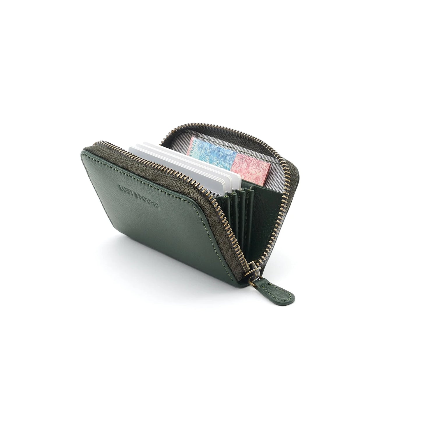 Mini Zip Around Wallet  - Forest