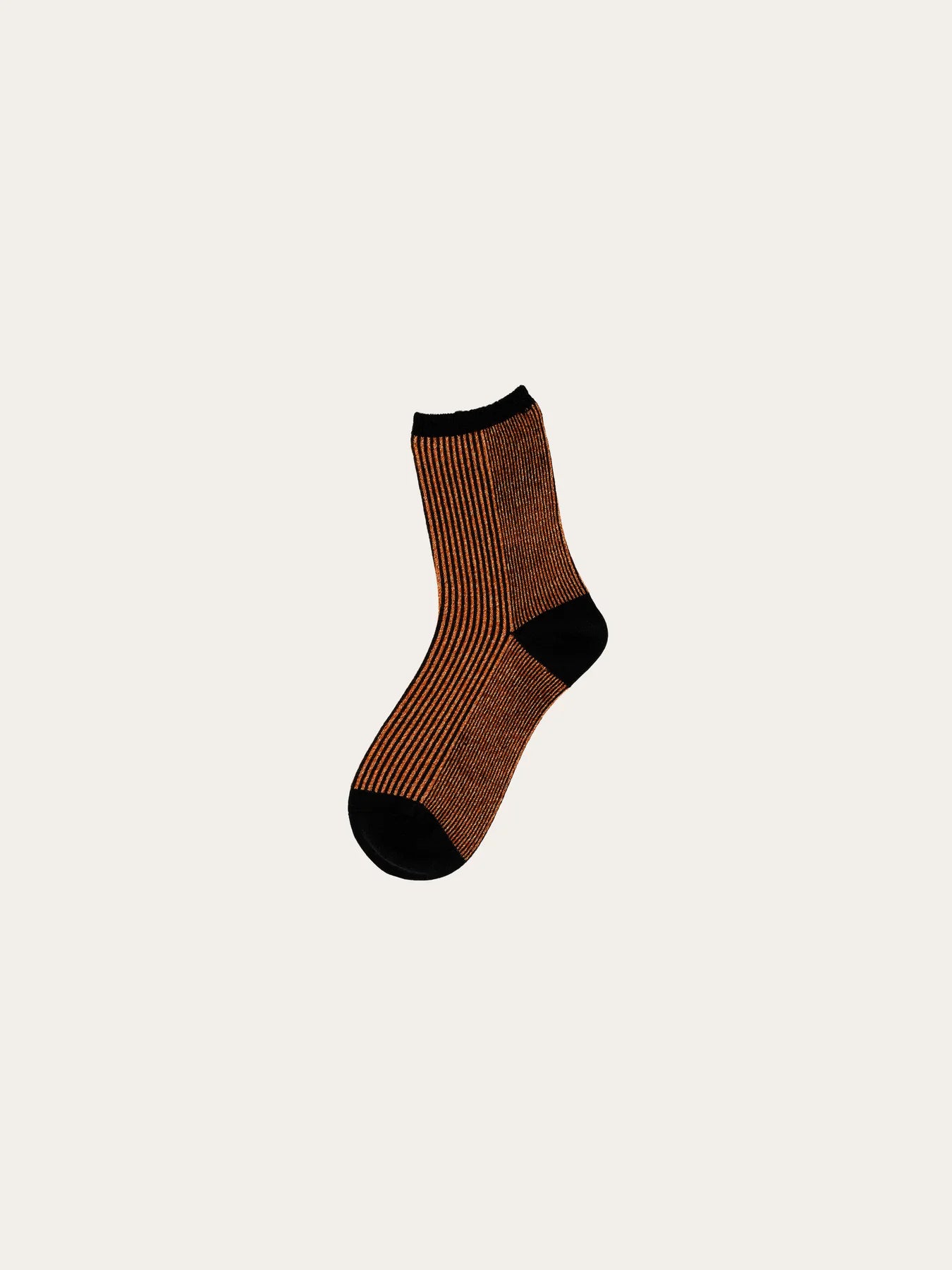 Colourblock glitter socks - Autumn Leaf