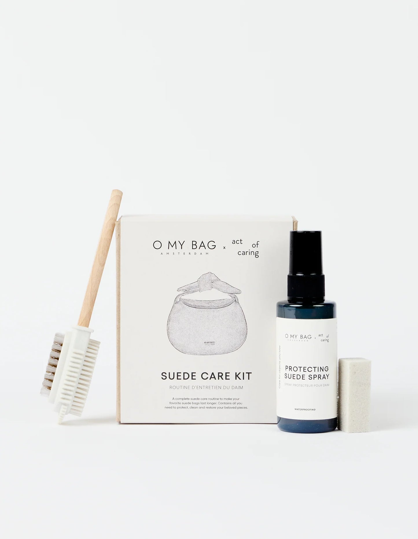 Suede Care Kit - O My Bag & Act of Caring