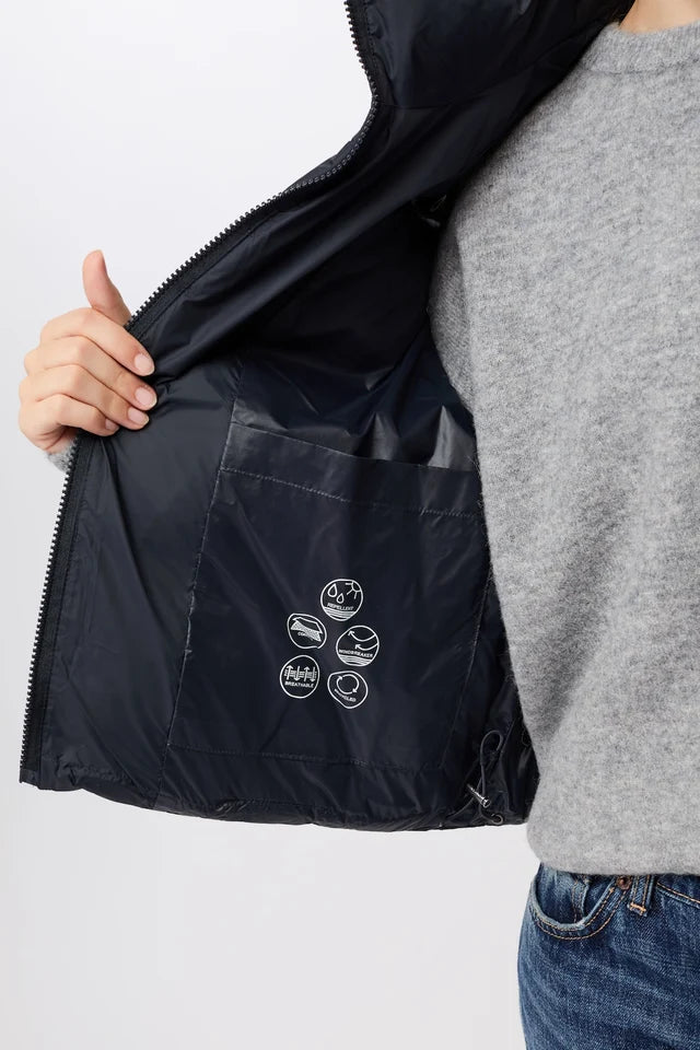 Padded & Quilted Vest - Midnight