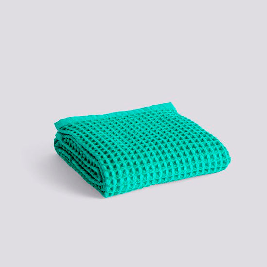 Waffle Bath Towel - Emerald Green