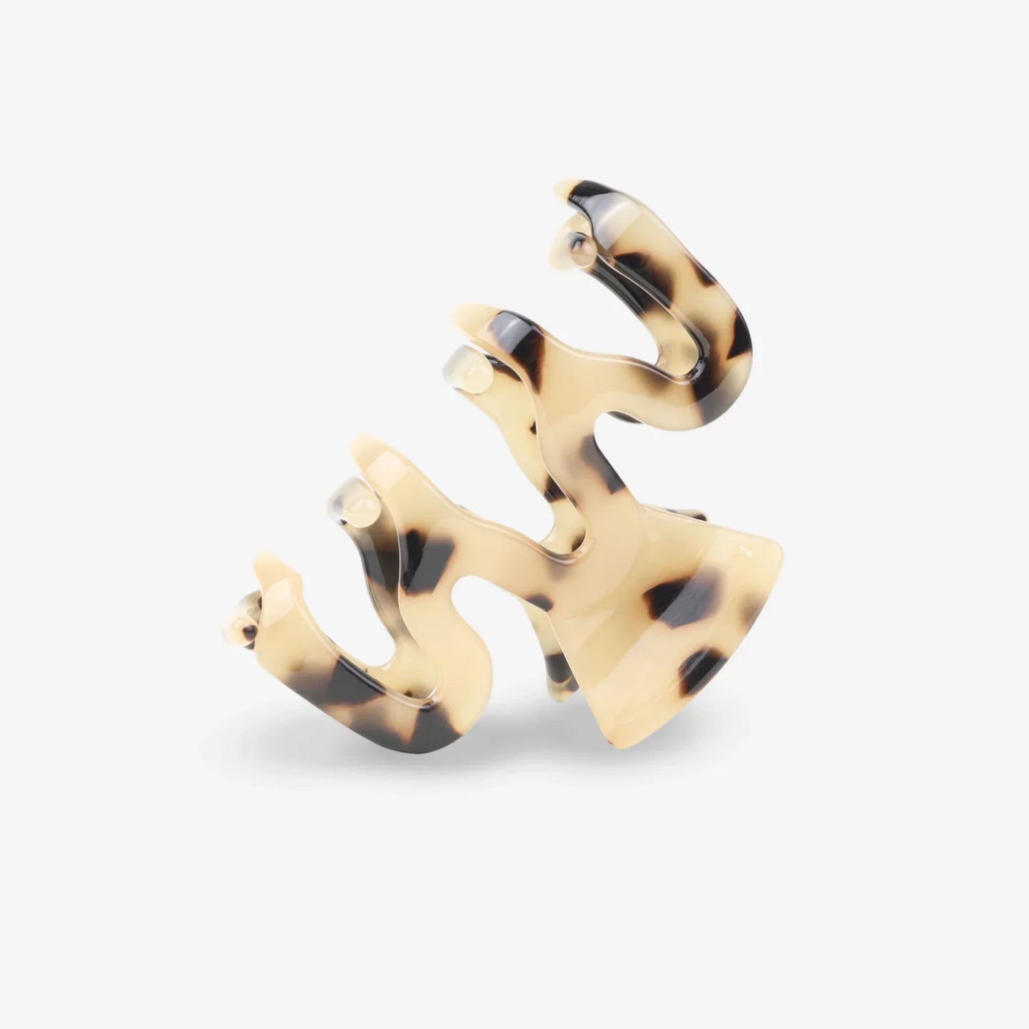 Hair Clip - Wave - Cheetah