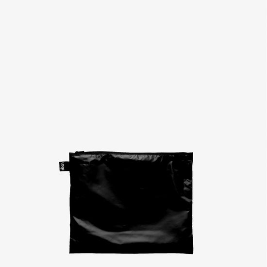 METALLIC Black - Zip Pockets - Set of 3