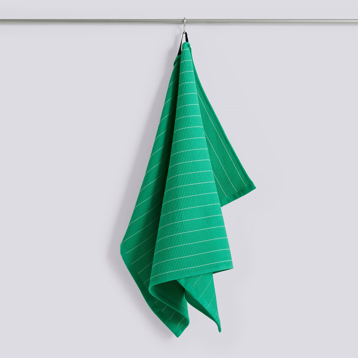 Canteen Tea Towel - Emerald Pinstripe