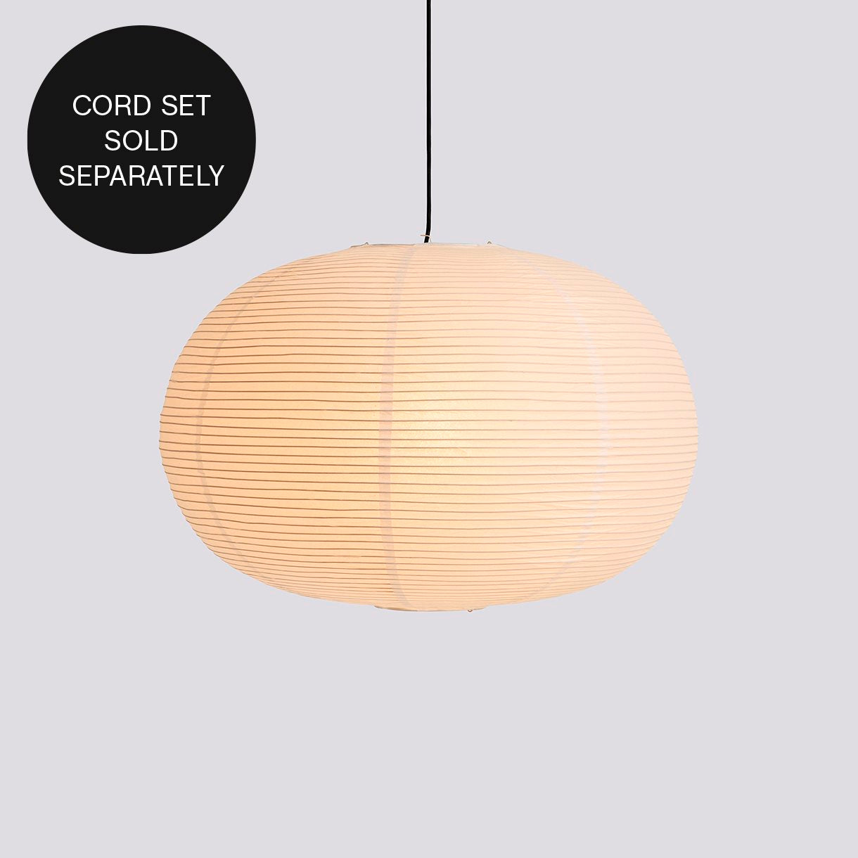 Rice Paper Shade - Ellipse - Classic White