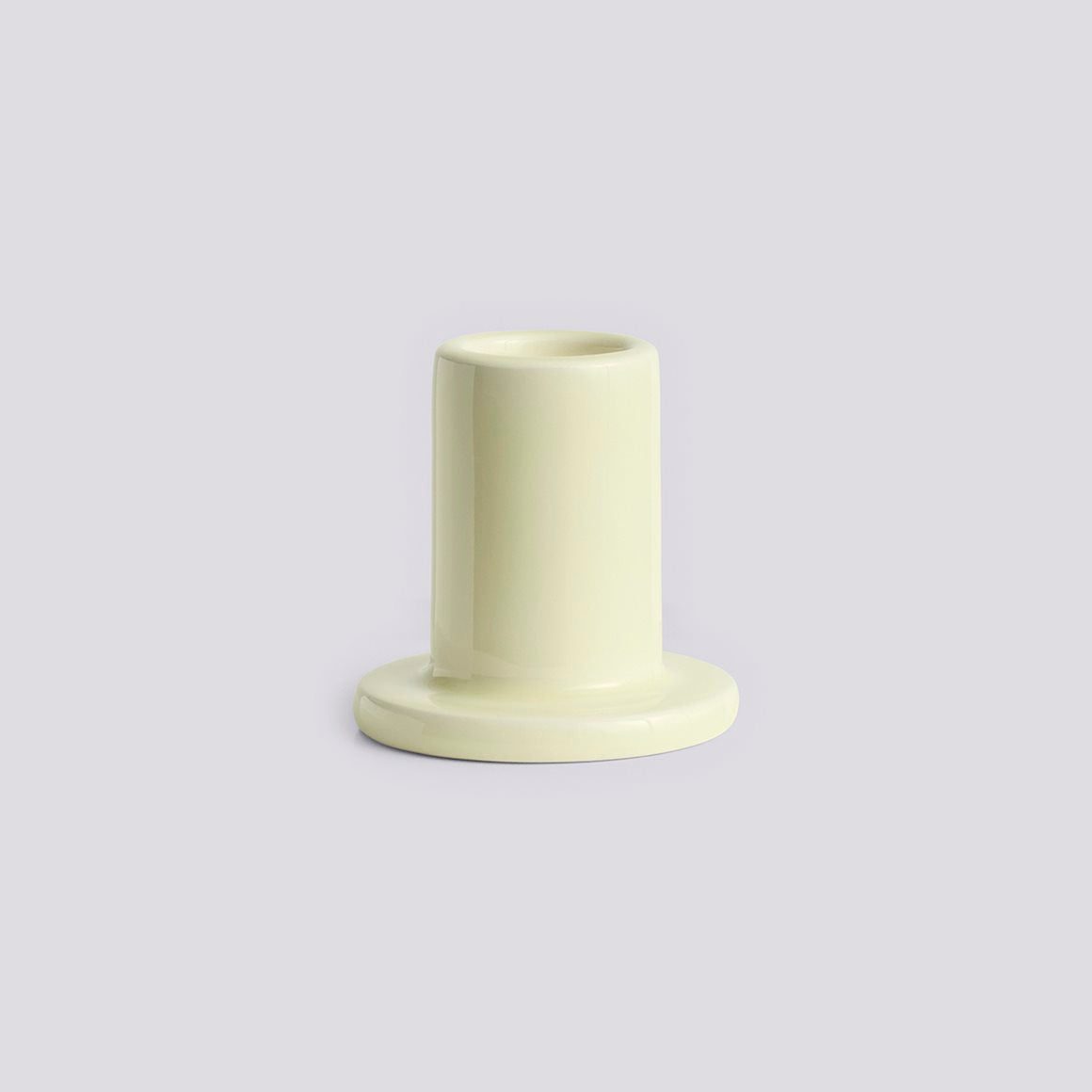 TUBE CANDLEHOLDER - SMALL - LIME WHITE
