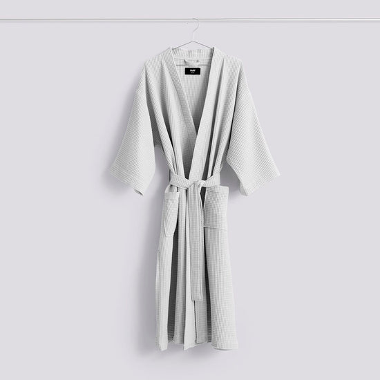 WAFFLE BATHROBE - GREY