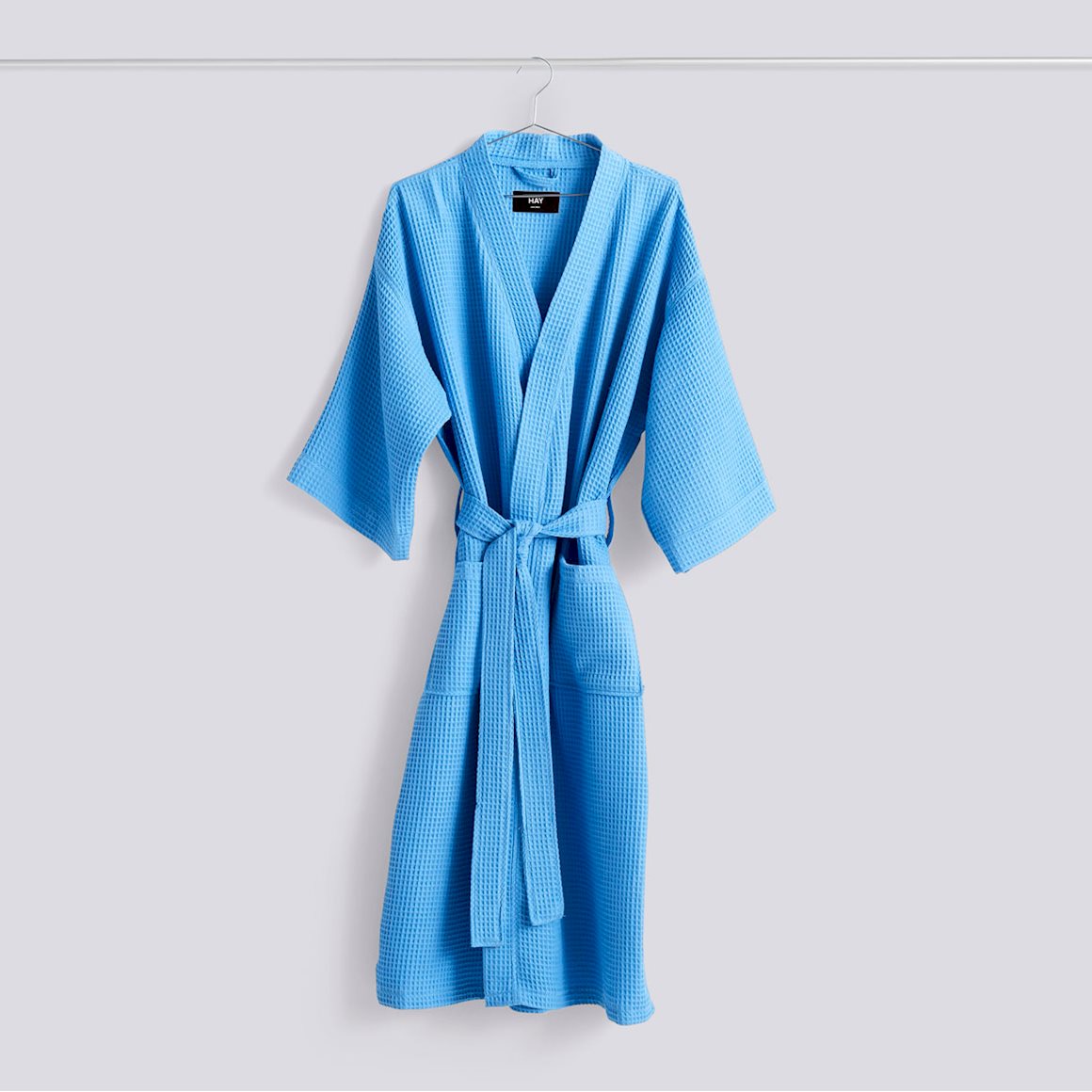 WAFFLE BATHROBE - SKY BLUE