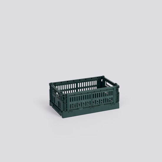 HAY COLOUR CRATE - SMALL - DARK GREEN