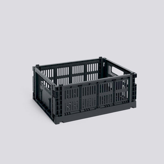 HAY COLOUR CRATE - MEDIUM - CHARCOAL