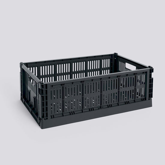 HAY COLOUR CRATE - LARGE - CHARCOAL
