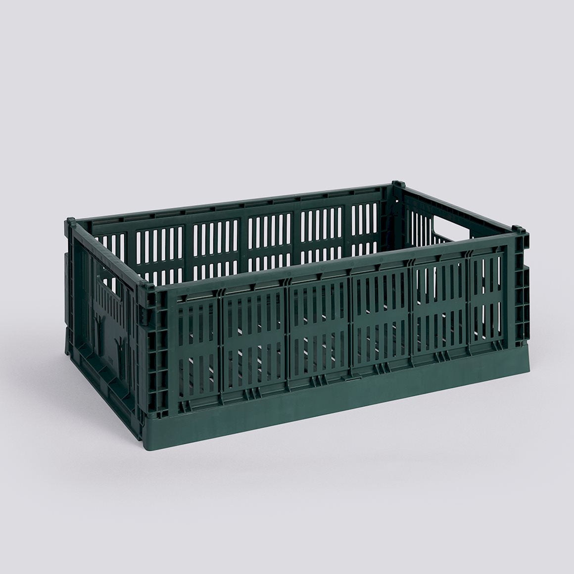 HAY COLOUR CRATE - LARGE - DARK GREEN
