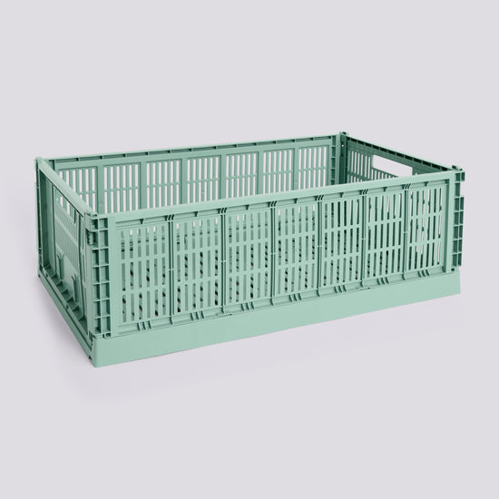 HAY COLOUR CRATE - X-LARGE - SAGE GREEN
