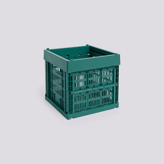 HAY COLOUR CRATE - CUBE - DARK GREEN