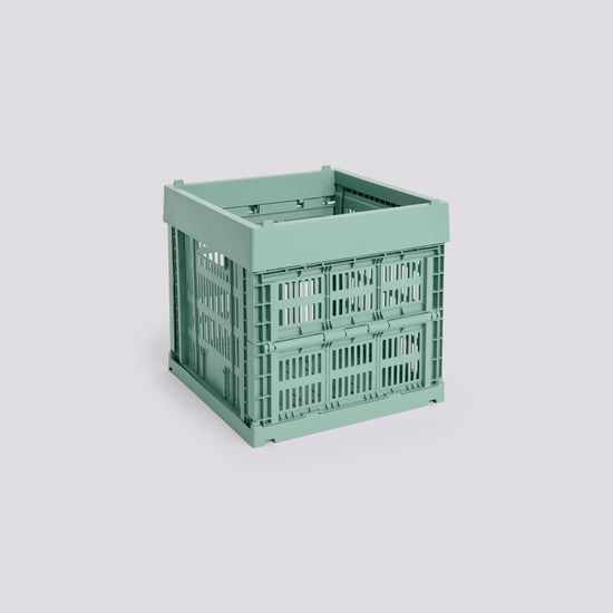 HAY COLOUR CRATE - CUBE - SAGE GREEN