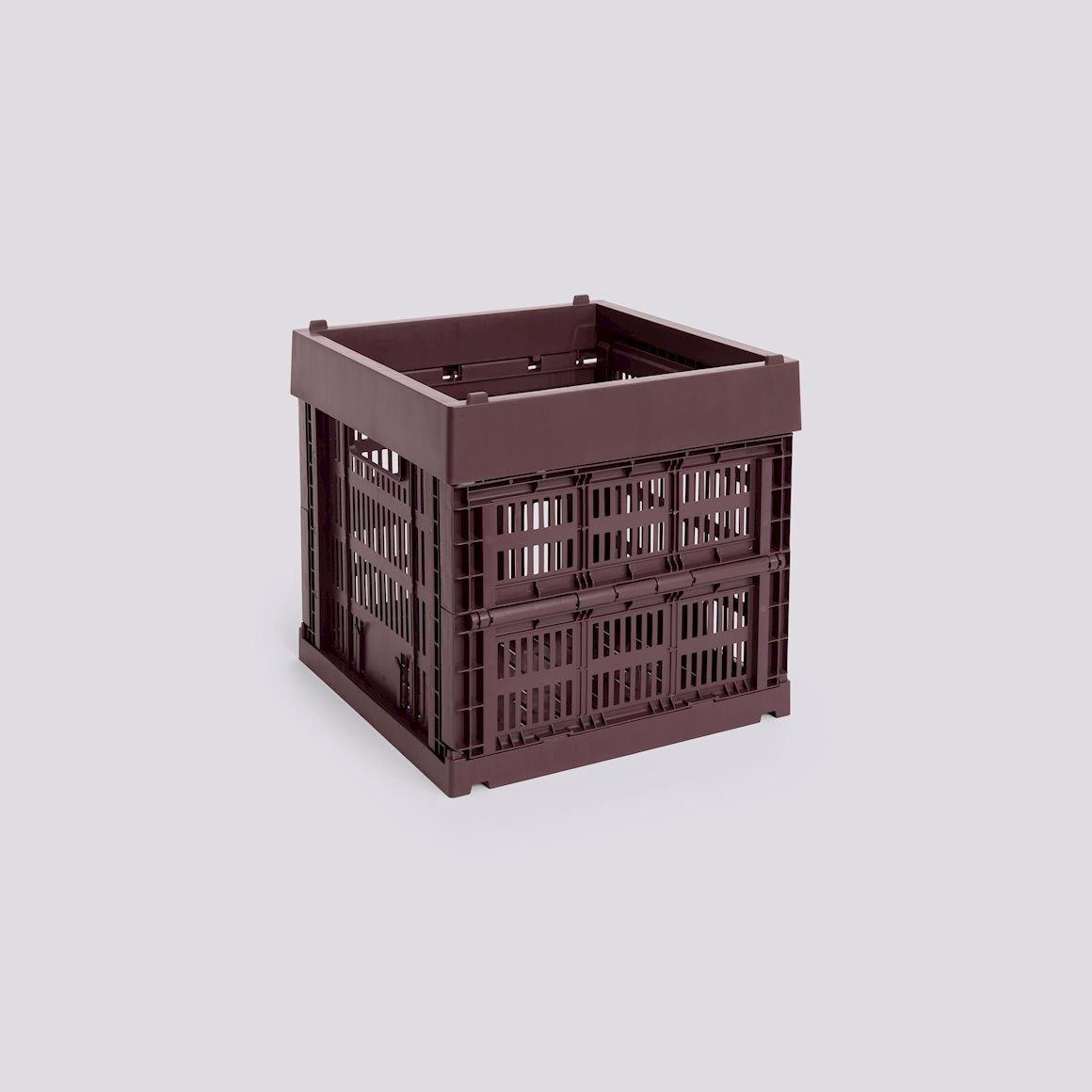 HAY COLOUR CRATE - CUBE - BORDEAUX
