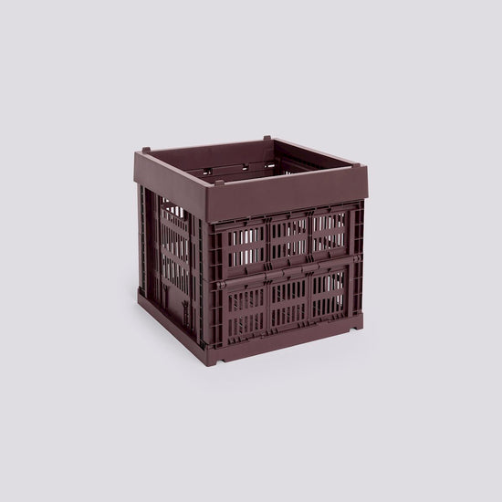 HAY COLOUR CRATE - CUBE - BORDEAUX