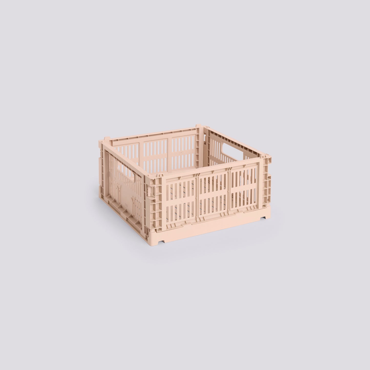 HAY COLOUR CRATE - MEDIUM SQUARE - POWDER
