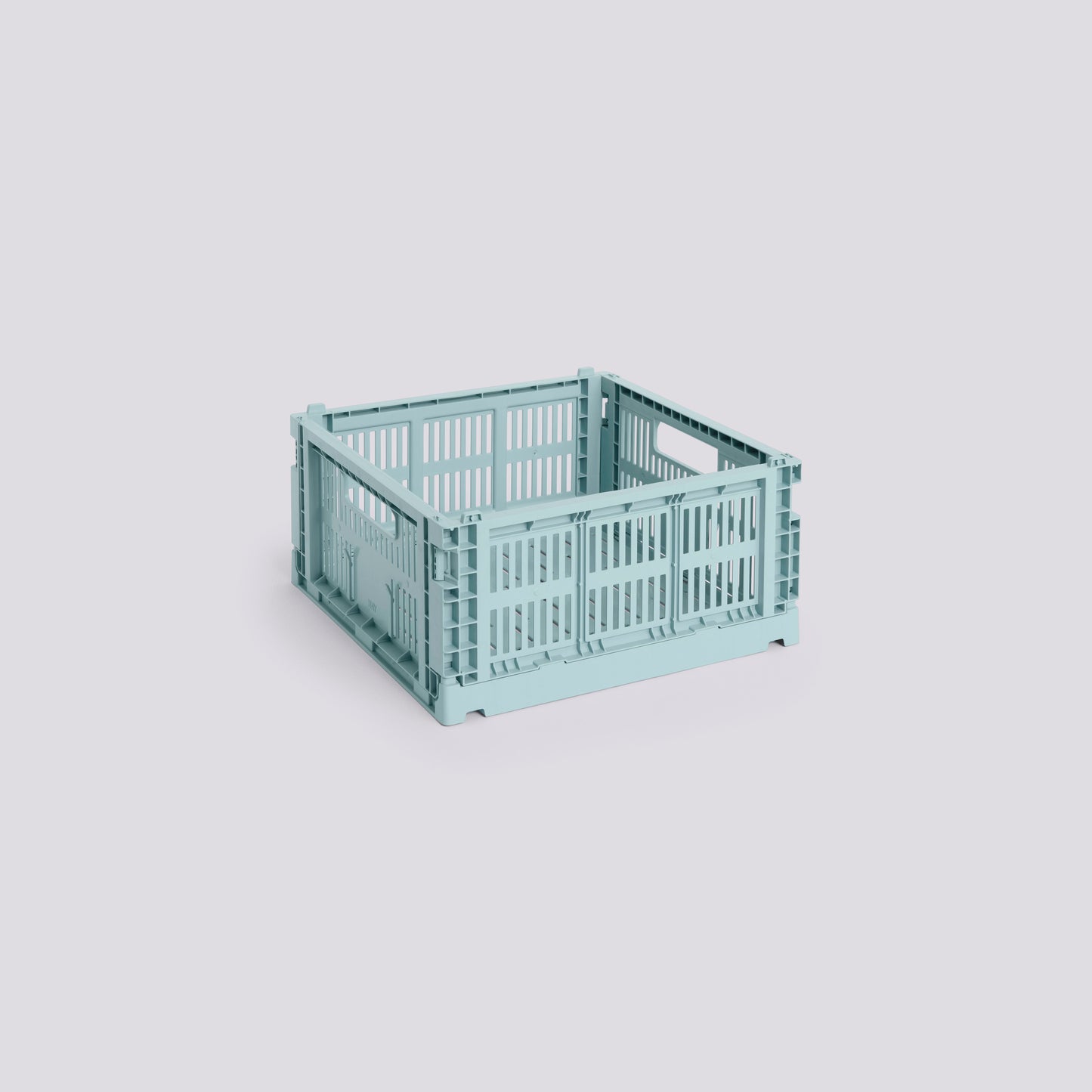 HAY COLOUR CRATE - MEDIUM SQUARE - DUSTY BLUE