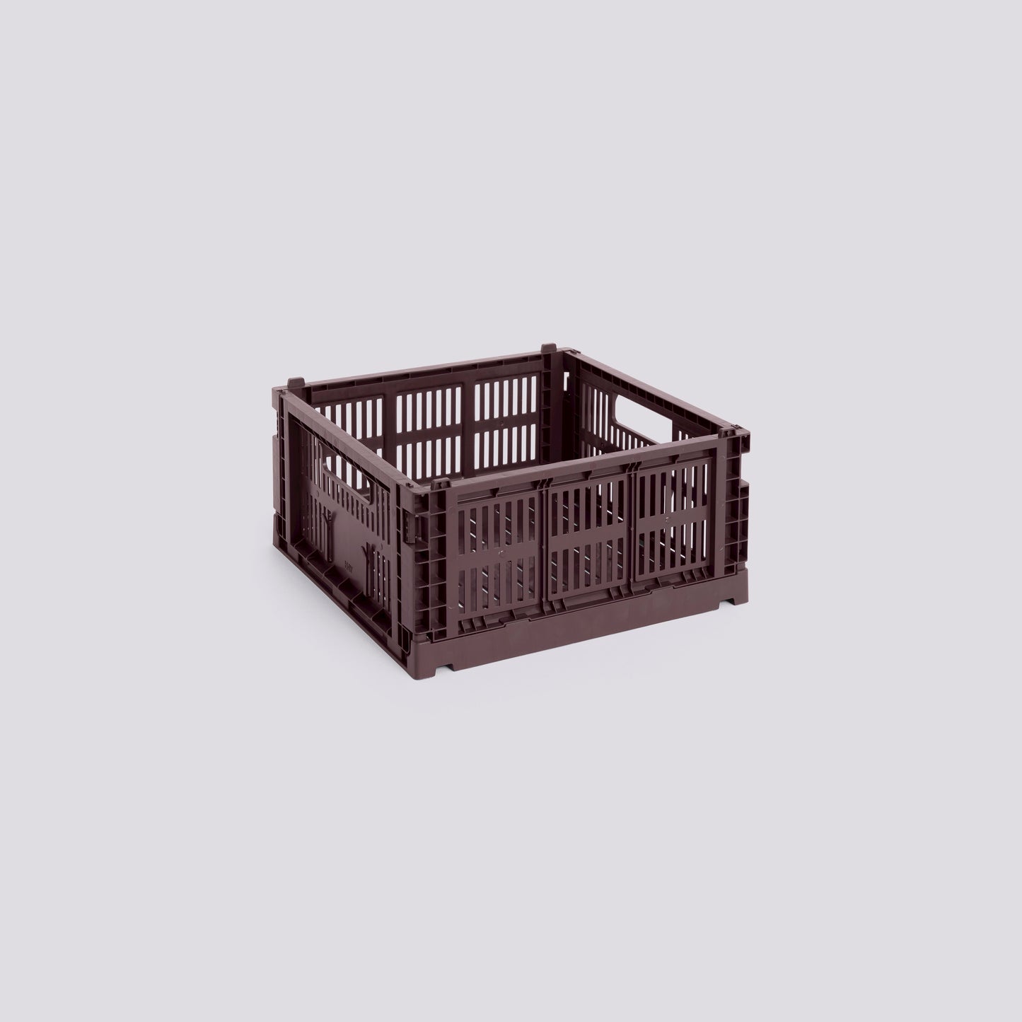 HAY COLOUR CRATE - MEDIUM SQUARE - BORDEAUX