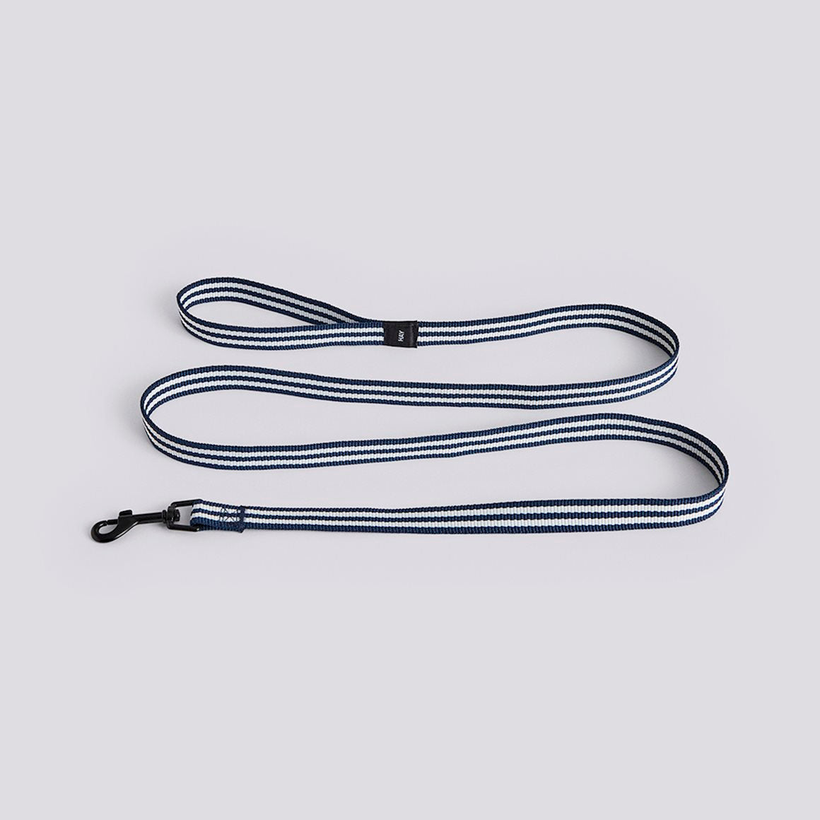 HAY Dogs Leash - Flat S/M -Blue & White Stripe