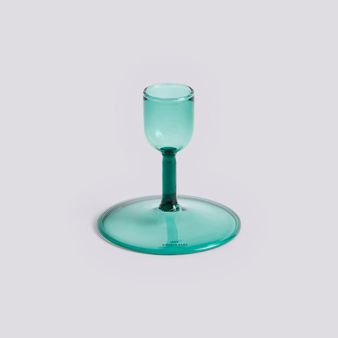 Tiny Candleholder - Straight - Aqua