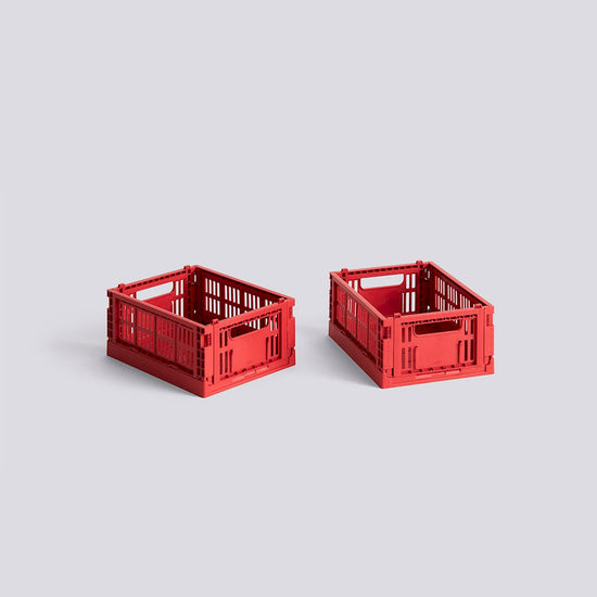 HAY COLOUR CRATE MINI - SET OF 2 - RED