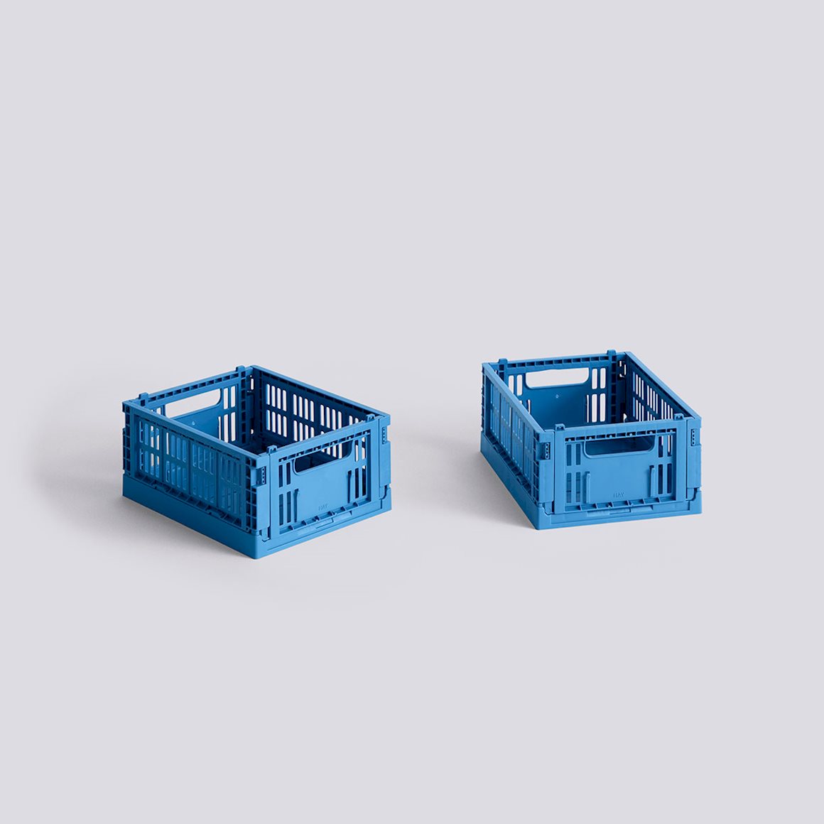 HAY COLOUR CRATE MINI - SET OF 2 - ELECTRIC BLUE