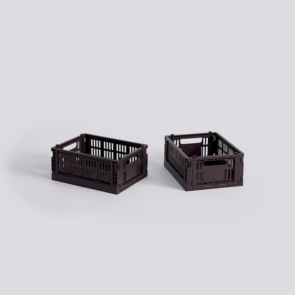HAY Colour Crate Mini  - Set of 2 - Bordeaux