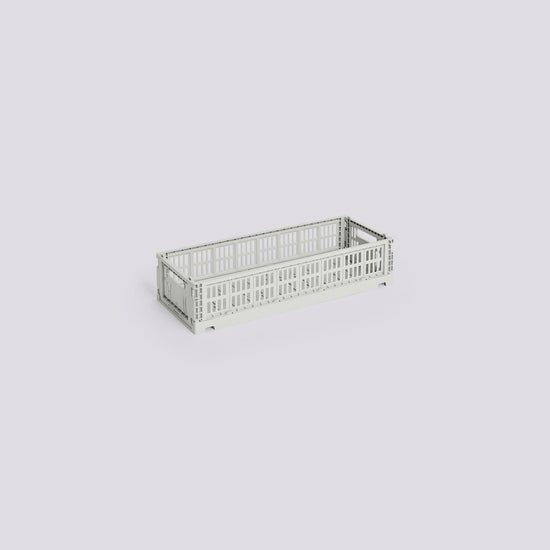 HAY COLOUR CRATE MINI - OBLONG - GREY