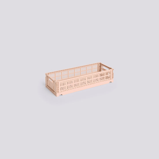 HAY COLOUR CRATE MINI - OBLONG - POWDER