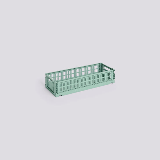 HAY COLOUR CRATE MINI - OBLONG - SAGE GREEN