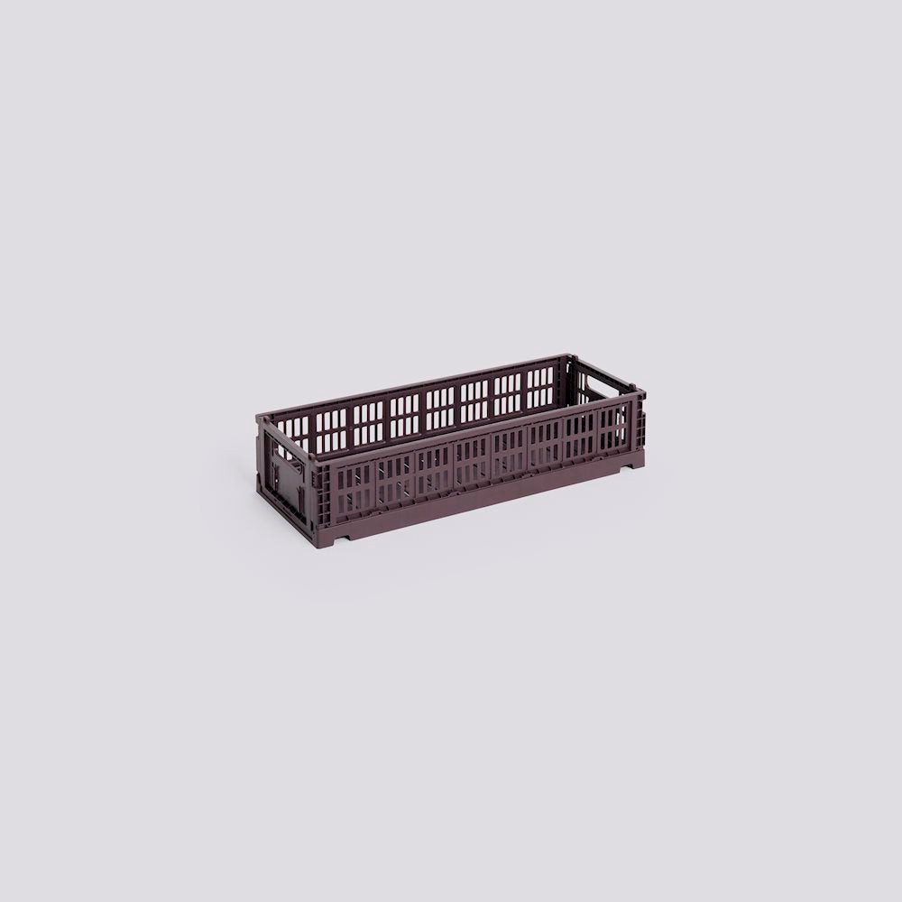 HAY Colour Crate Mini - Oblong - Bordeaux
