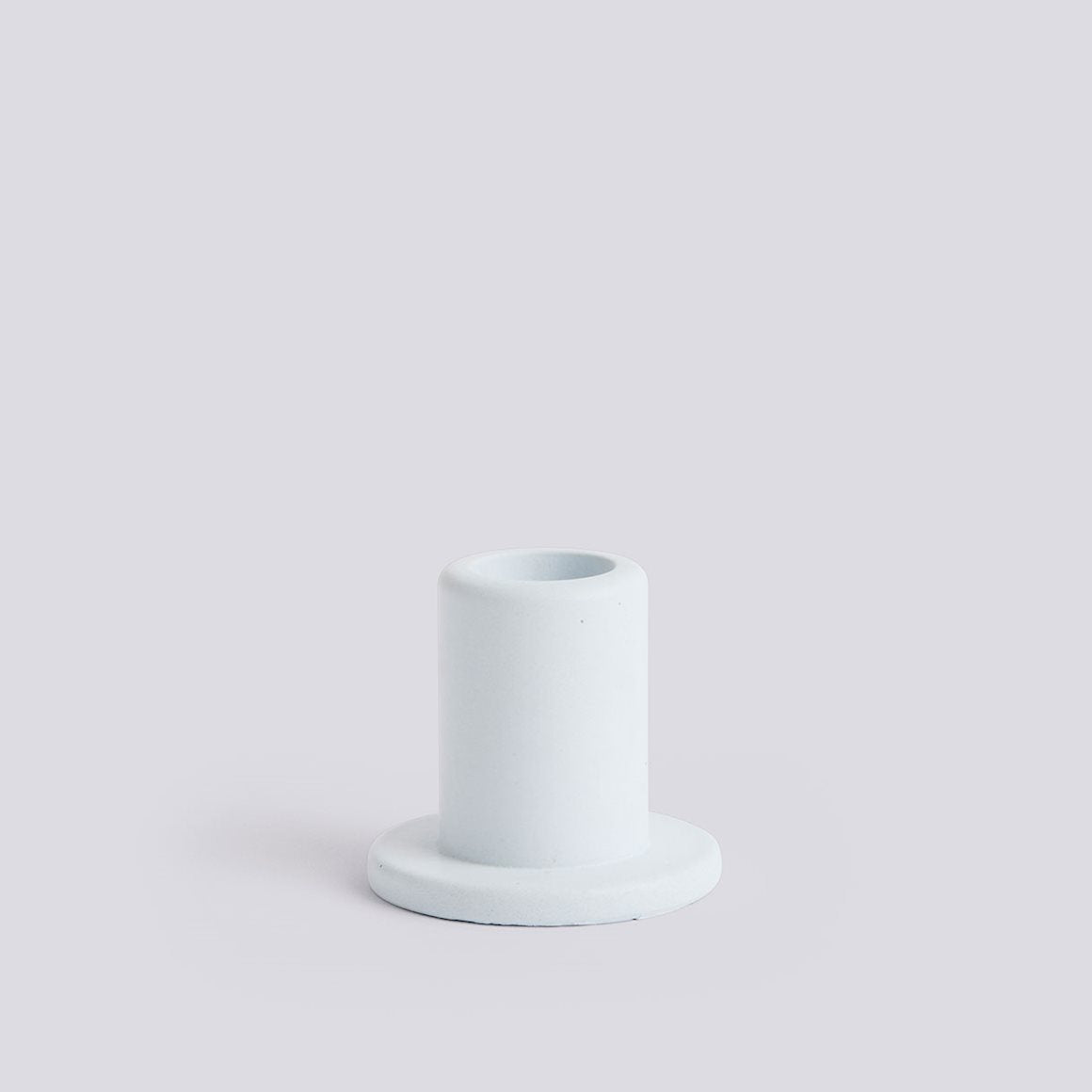 TUBE CANDLEHOLDER CONCRETE - SMALL - LIGHT BLUE