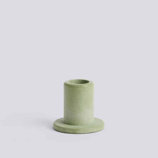 TUBE CANDLEHOLDER CONCRETE - SMALL - DUSTY GREEN