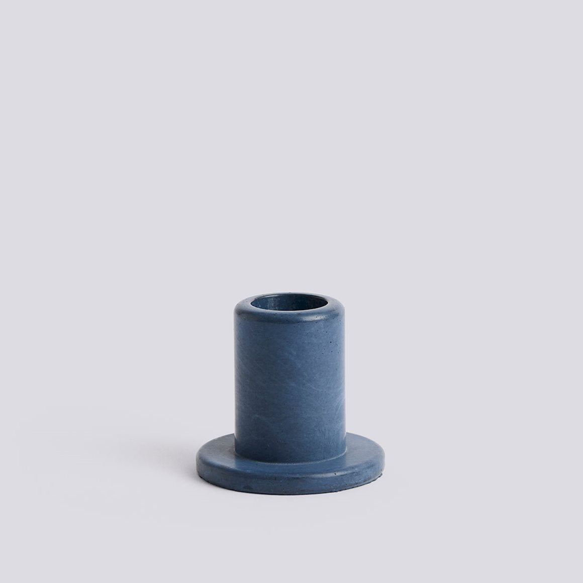 TUBE CANDLEHOLDER CONCRETE - SMALL - MIDNIGHT BLUE