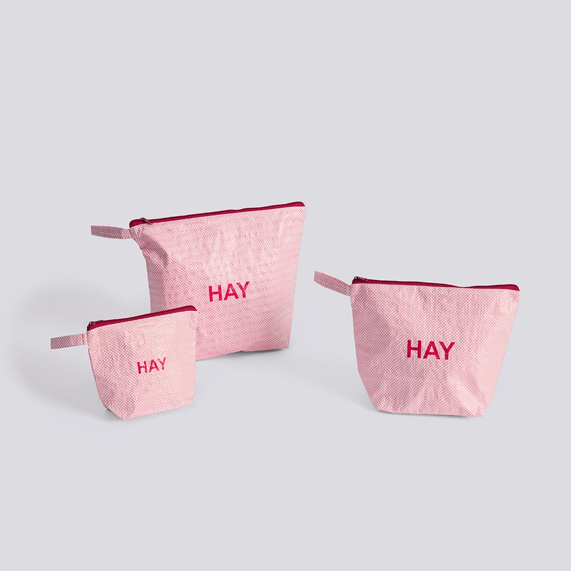 CANDY MONO Wash Bag - Wash Set of 3 - Light Pink