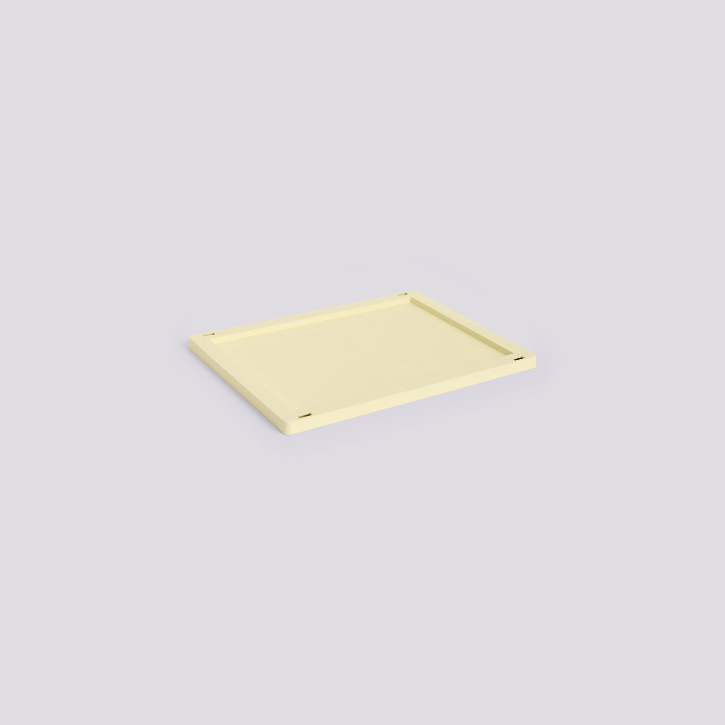 HAY COLOUR CRATE LID PLASTIC - MEDIUM - LIGHT YELLOW