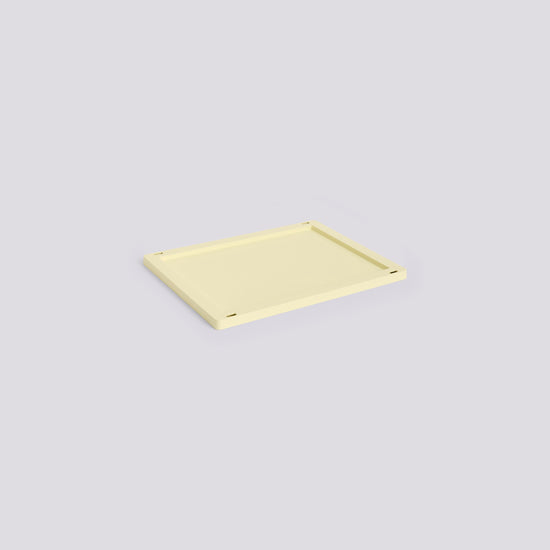 HAY COLOUR CRATE LID PLASTIC - MEDIUM - LIGHT YELLOW