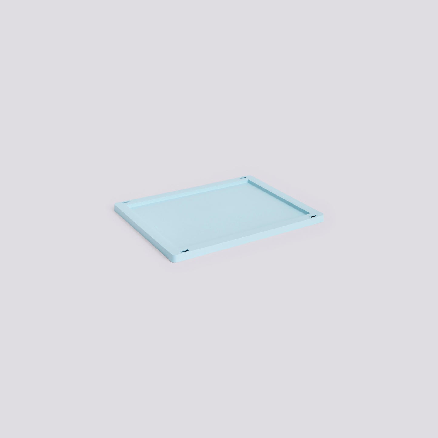 HAY COLOUR CRATE LID PLASTIC - MEDIUM - SOFT BLUE