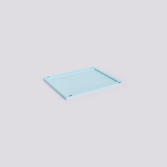 HAY COLOUR CRATE LID PLASTIC - MEDIUM - SOFT BLUE