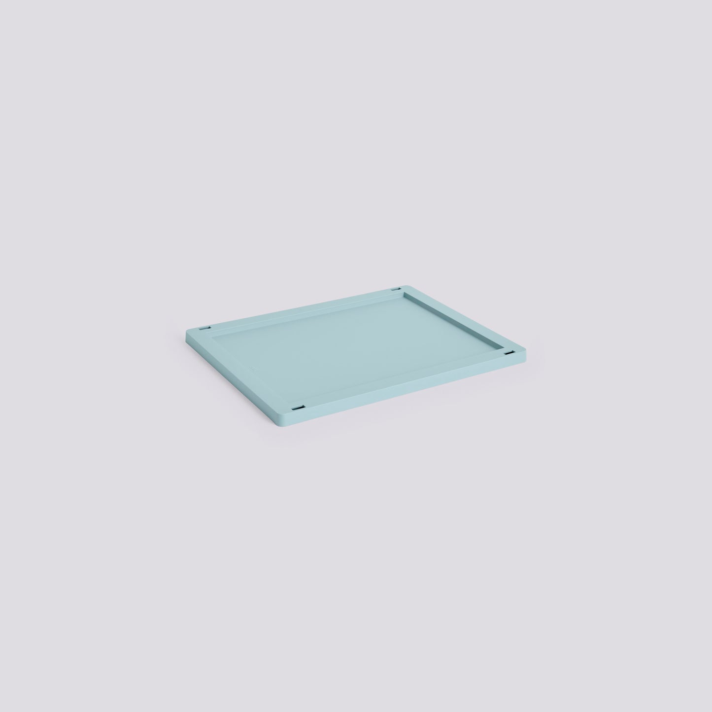HAY COLOUR CRATE LID PLASTIC - MEDIUM - DUSTY BLUE