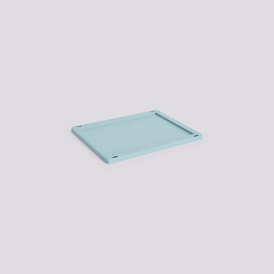 HAY COLOUR CRATE LID PLASTIC - MEDIUM - DUSTY BLUE