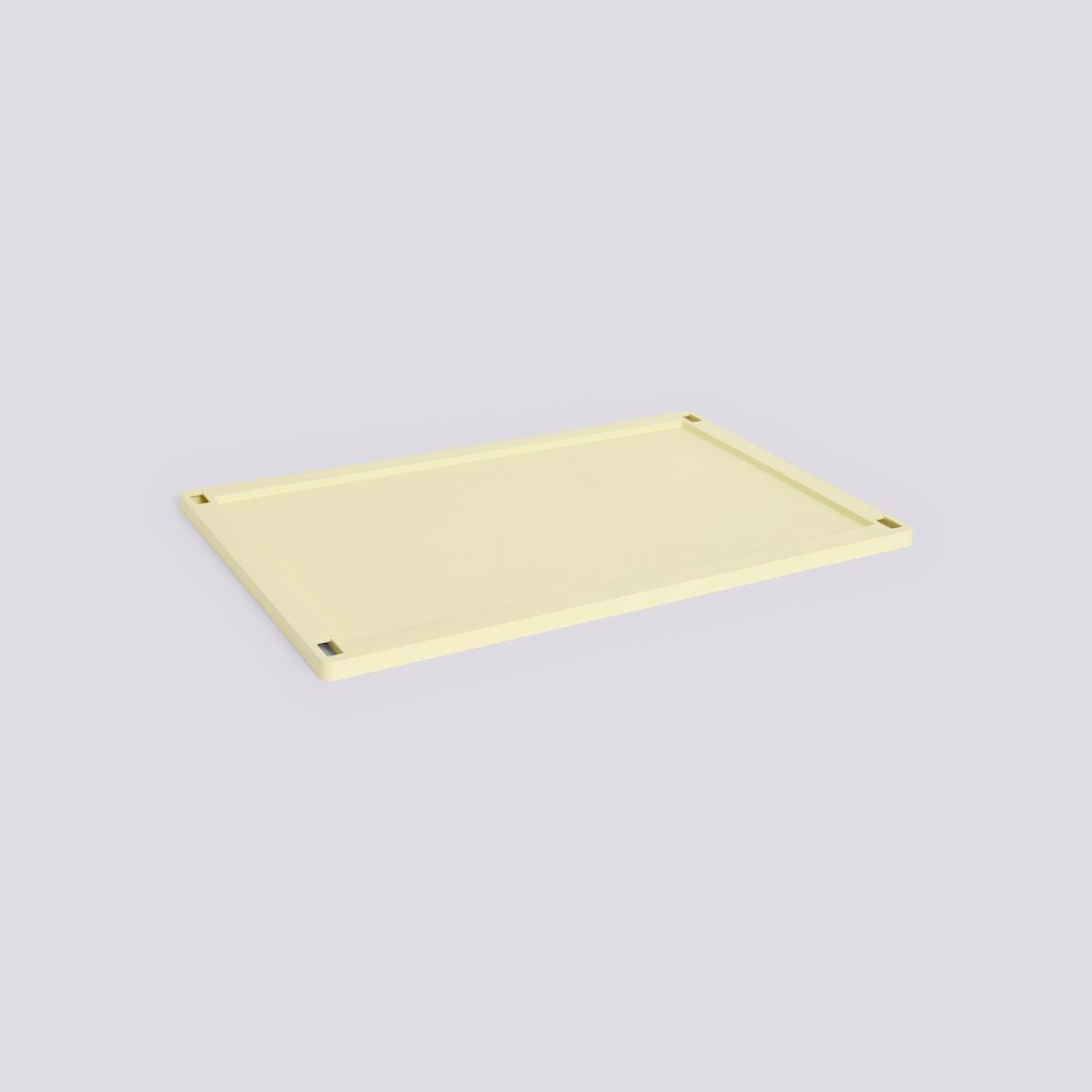 HAY Colour Crate Lid Plastic  - Large - Light Yellow