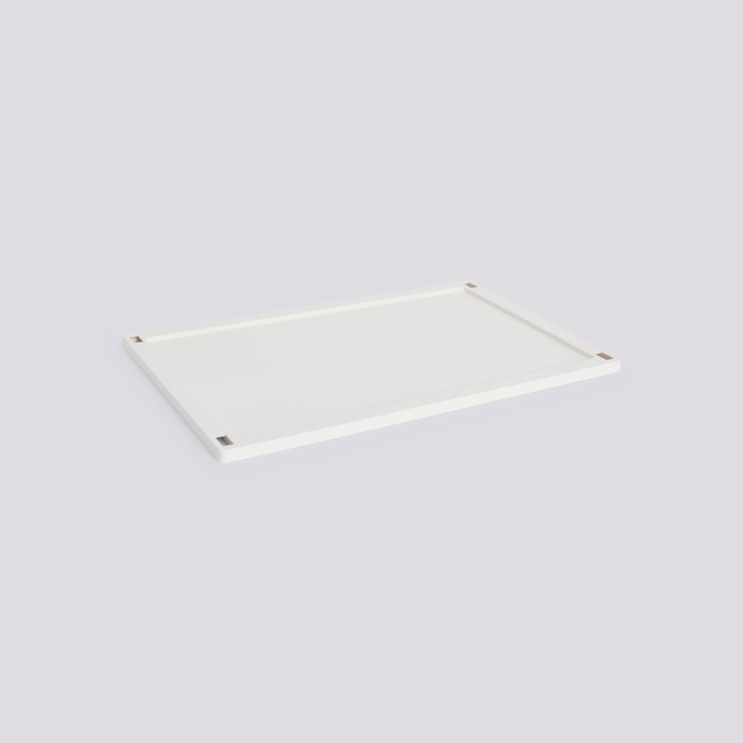 HAY COLOUR CRATE LID PLASTIC - LARGE - OFF-WHITE